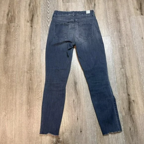 Frank and Eileen Sligo Jean Womens Size 24 Gray Frayed Skinny Stretch USA Ladies - Picture 2 of 14